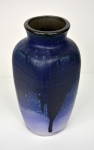 Dark Blue Vase, paddled sides - sold