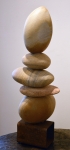 5 - Stone Cairn with Metal Base - sold