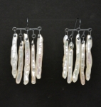 Earrings: Biwa (Needle) Pearl