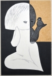 Girl with Bird - sold