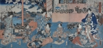 Daimyo Family at Doll Festival (triptych) - sold