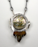 Locket - Abalone and Shark Tooth