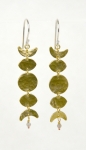 Moon Phases Earrings - Brass