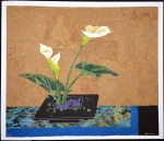 Paperwork: Three Calla Lilies - sold