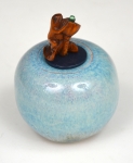 Vessel #125 - Frog with Blue Glazing