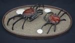 Bronze Crabs with Bronze Dish - sold