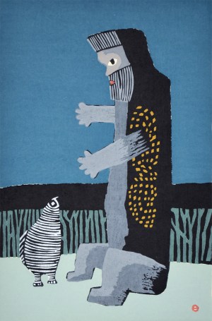 Untitled--'Mountain Man & Bird'