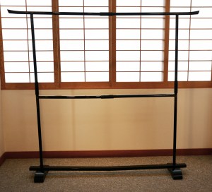 Black & Gold  Iko (Kimono Stand)