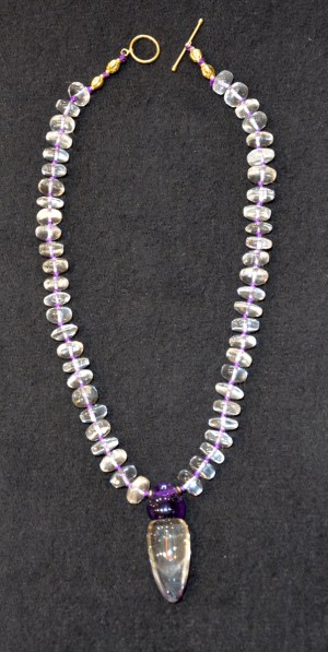 Crystal with Amethyst Necklace