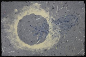 Enso and Feather (Gray Blue)