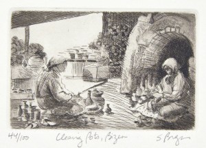 Cleaning Pots, Bizen