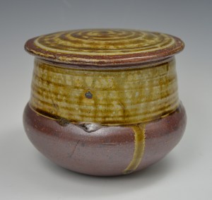 Covered Jar, Green Ash Glaze