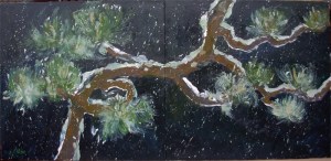 Pine Bough diptych