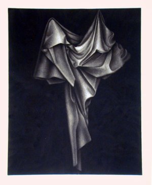 Drapery Against Black