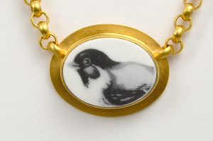 Oval Bird Necklace #32