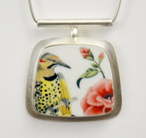 Flicker Vintage Porcelain Necklace #33