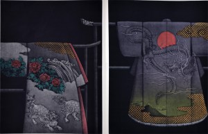 Kimono - Shishi & Ryu (diptych)