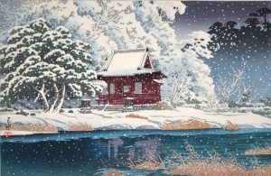 Snow at Inokashira Benten Shrine