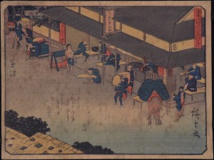 Hiroshige - Kusatsu of Tokaido