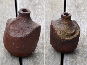 Natural Ash Glazed Bottle