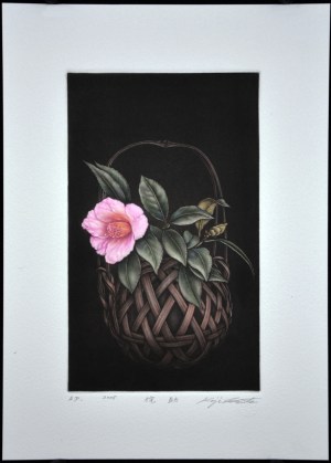 Japanese Camellia and Basket