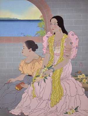 Joaquina et sa Mere au Sermon