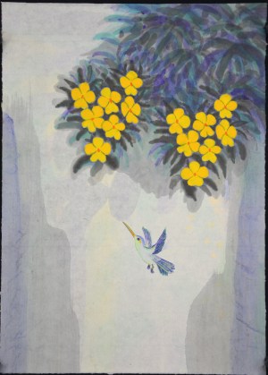 Hummingbird A9 (watercolor painting)