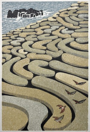 Ripening Rice Terraces - Sparrows