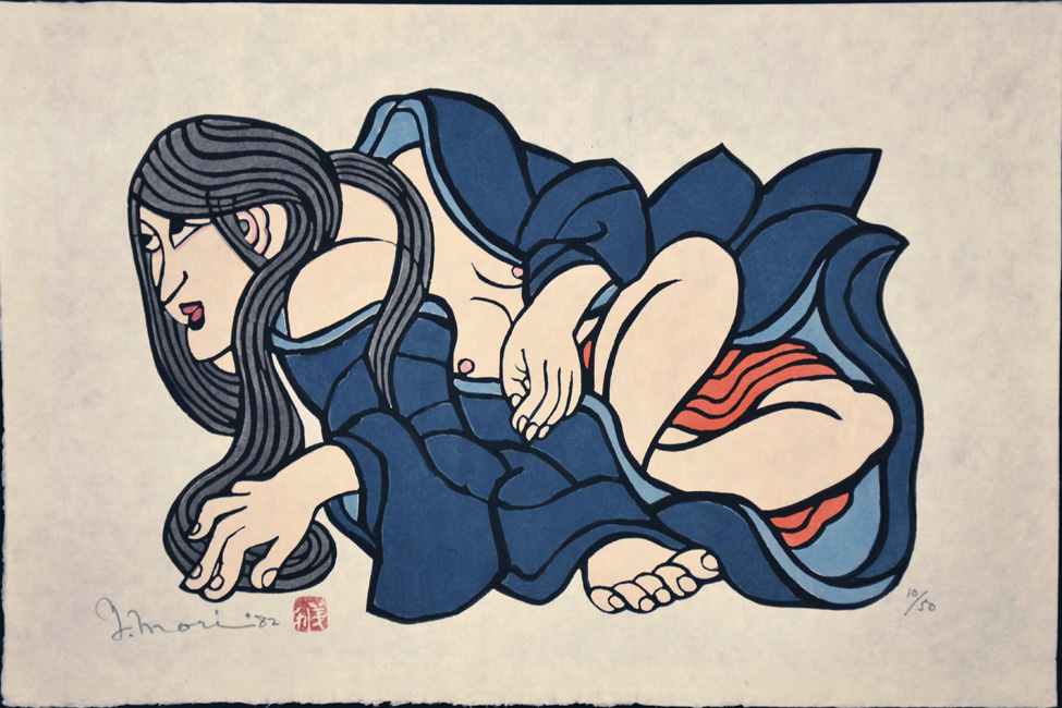 Woman in Blue Robe