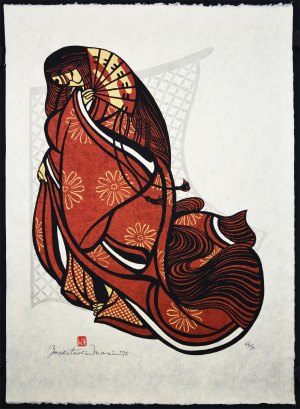 Woman with Red Kimono