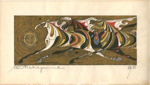 Three Horses Galloping