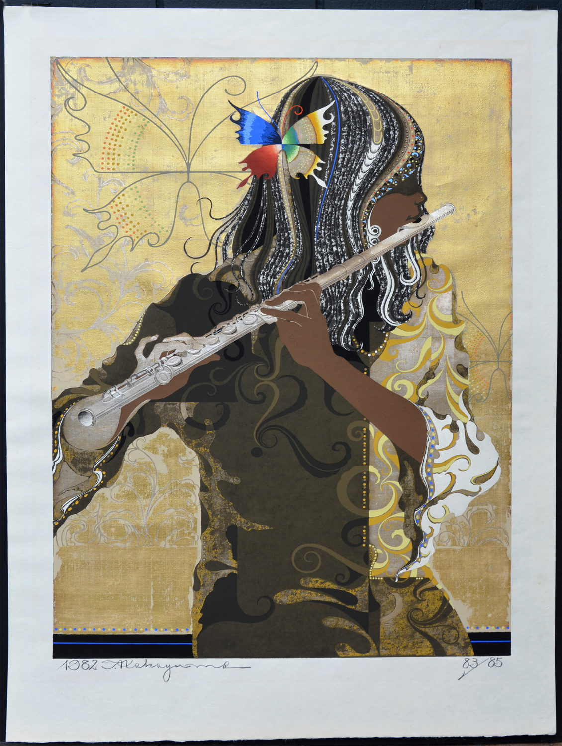 Girl Playing the Flute (B)
