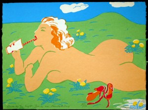 Towards Light - Jane and Dandelions