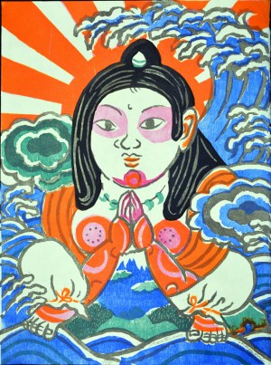 Amaterasu Oomikami- Woodblock