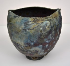 2 Corner Raku Vessel
