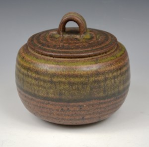 Brown Lidded Pot #100