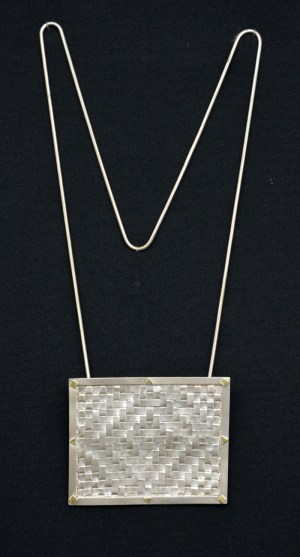 Woven Silver Pin/Necklace