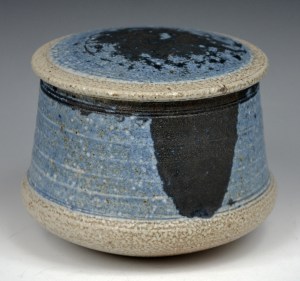 Blue Lidded Jar