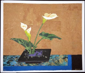 Paperwork: Three Calla Lilies