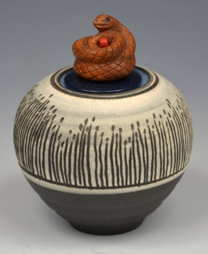 Vessel #97 - Snake with Grasses