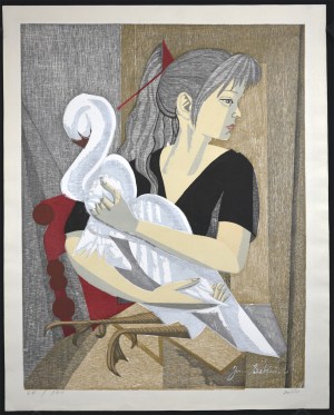 Girl with Swan