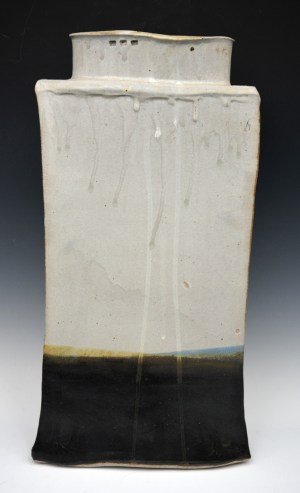 Large Gray Black Vase 62