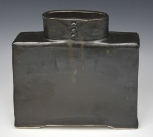 Wide Black Vase 69