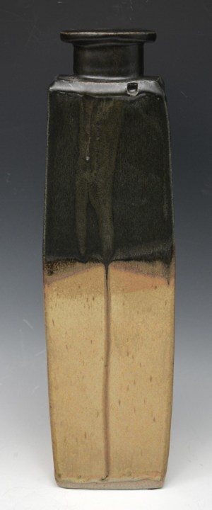 Tall Black and Gold Vase 71