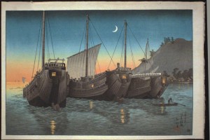 Junks in Inatori Bay, Izu