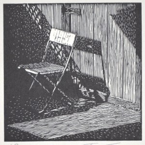 Small Backyard #1 - wood engraving