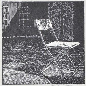 Small Backyard #2 - wood engraving