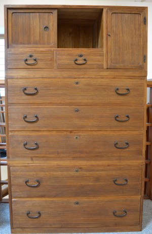 Isho Tansu (Clothing Chest), 3 piece