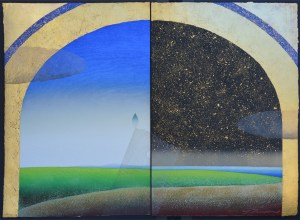 A Dreaming Leaf - diptych