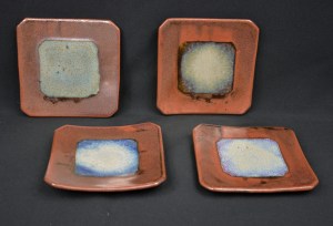 "Galaxy" sushi plate set